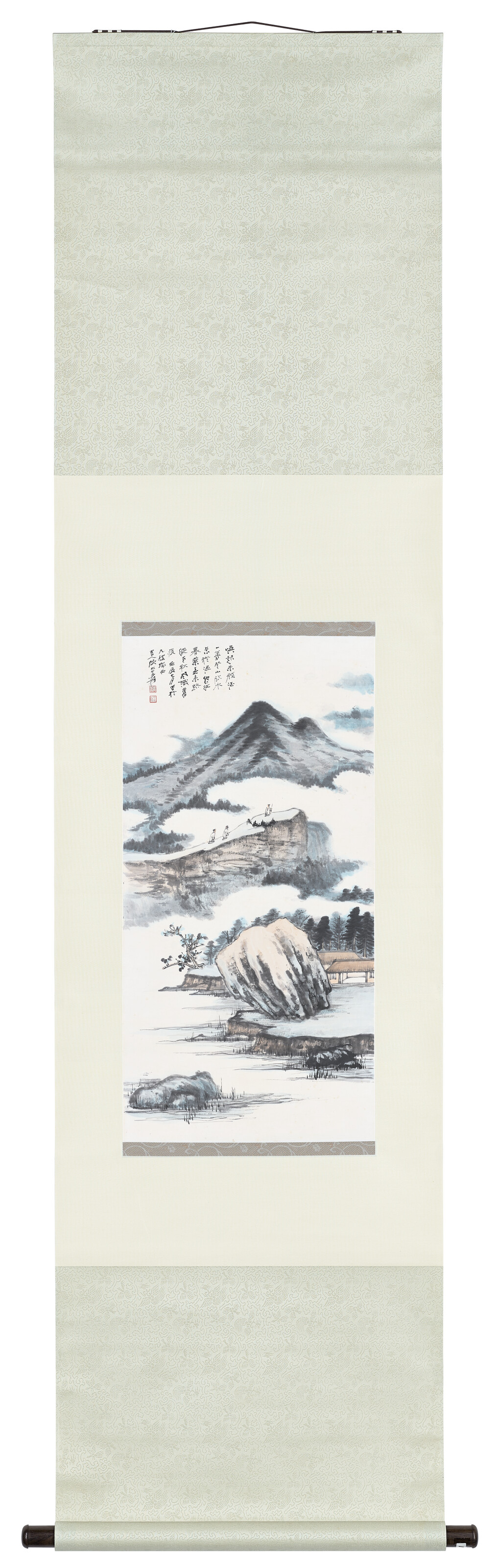 Zhang Daqian — Ученые совершают пешие прогулки, изображение 2