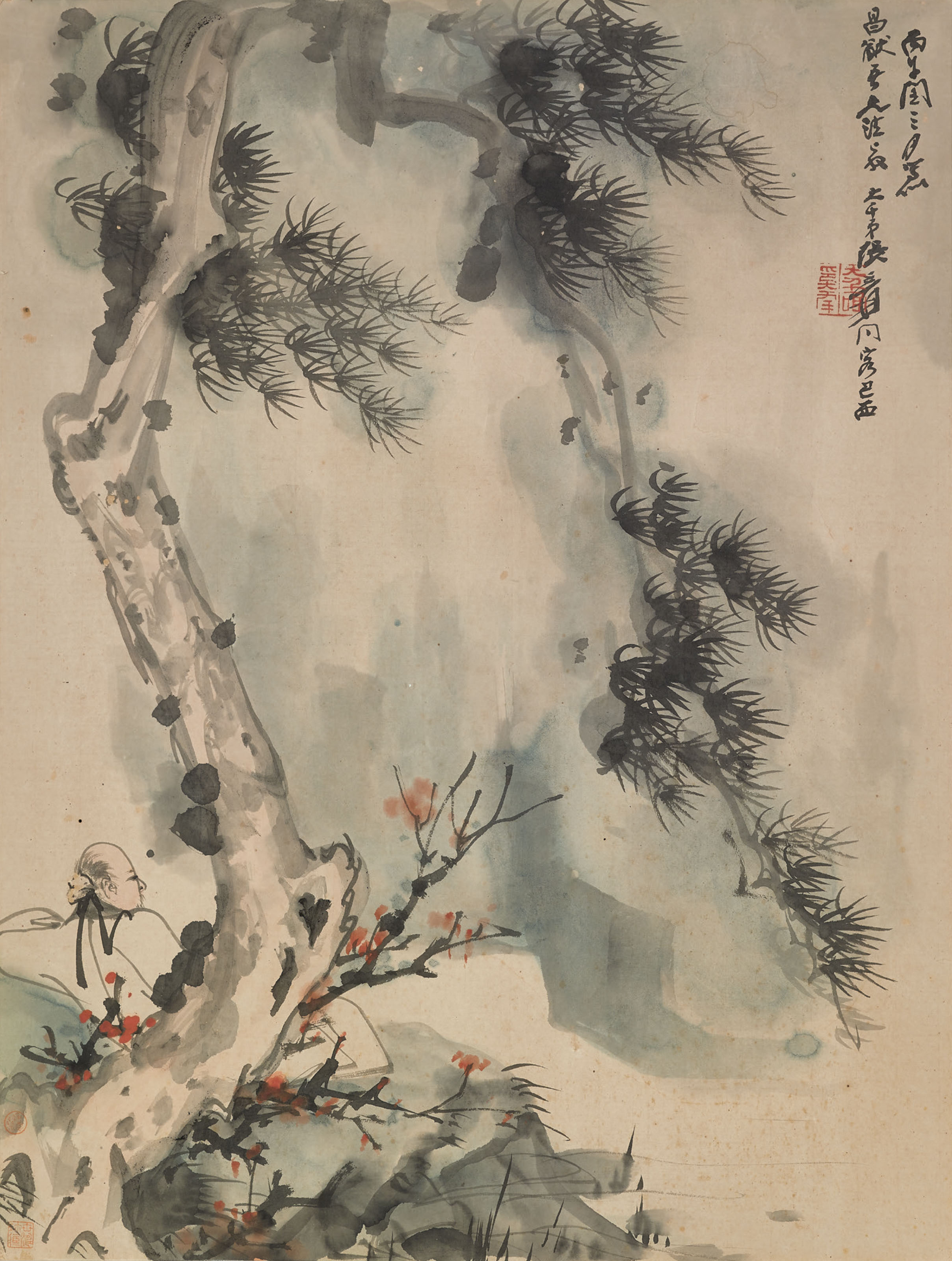Zhang Daqian — Ученый под сосной