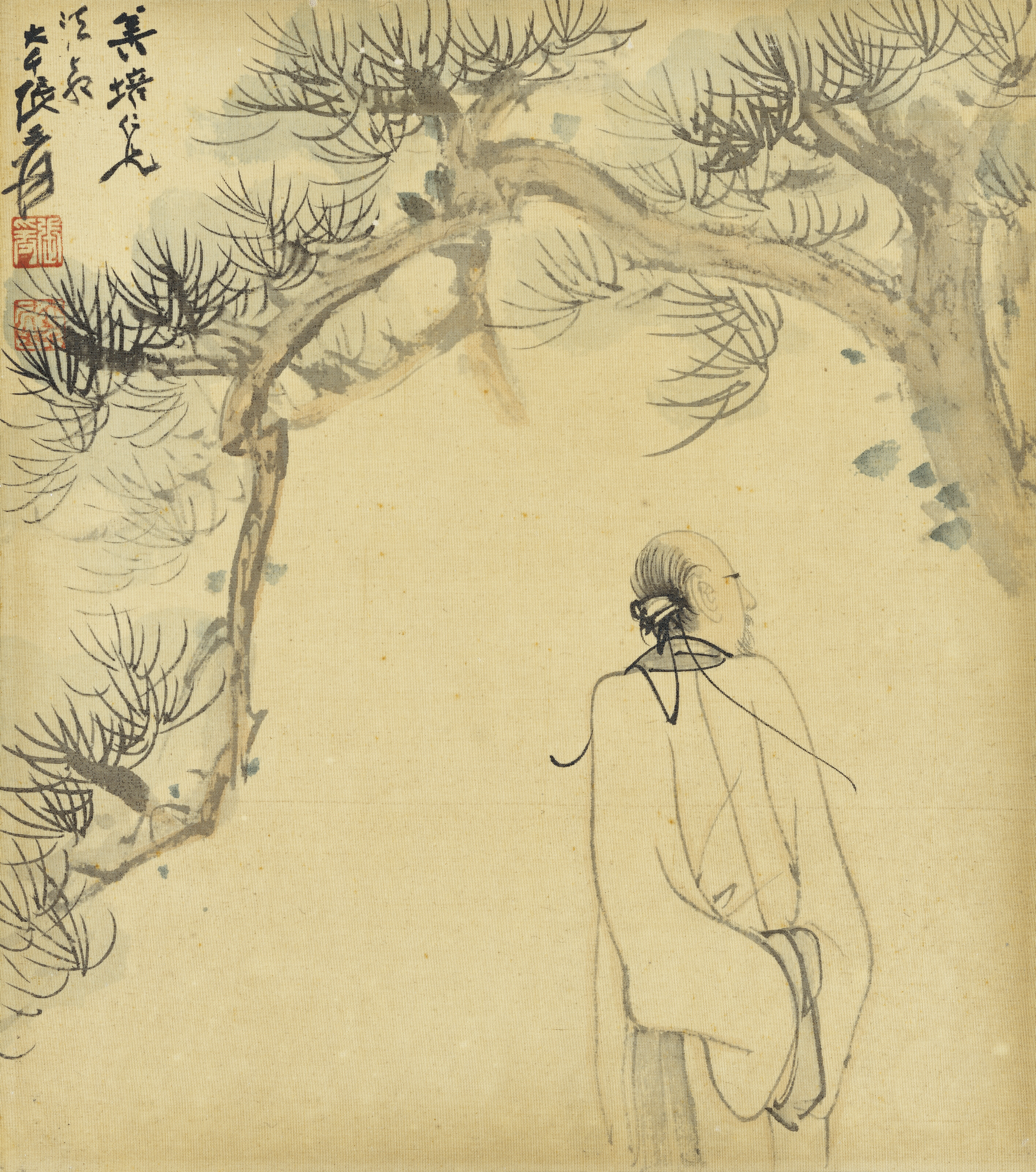Zhang Daqian — Ученый под сосной
