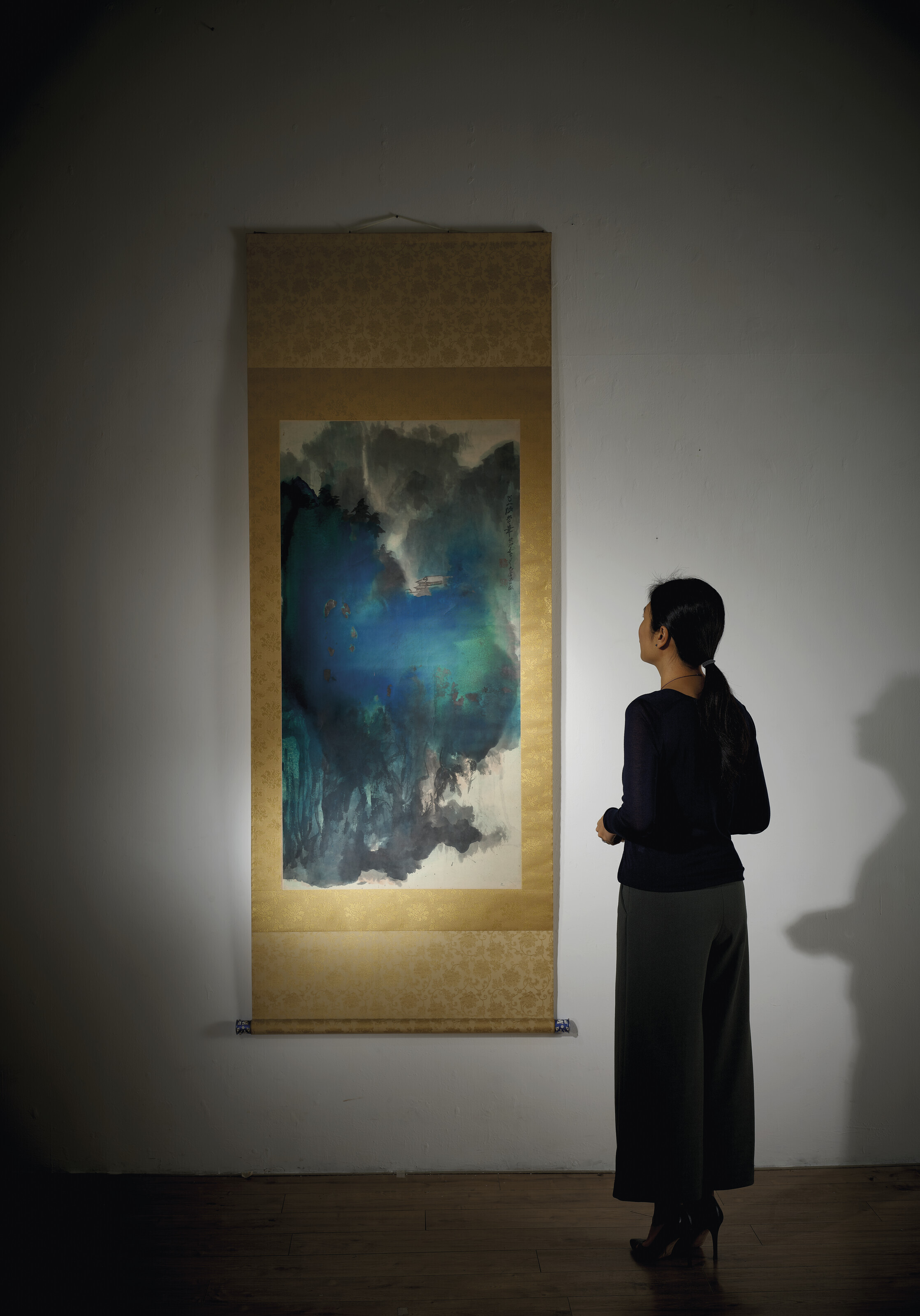 Zhang Daqian — Храм у водопада, изображение 2