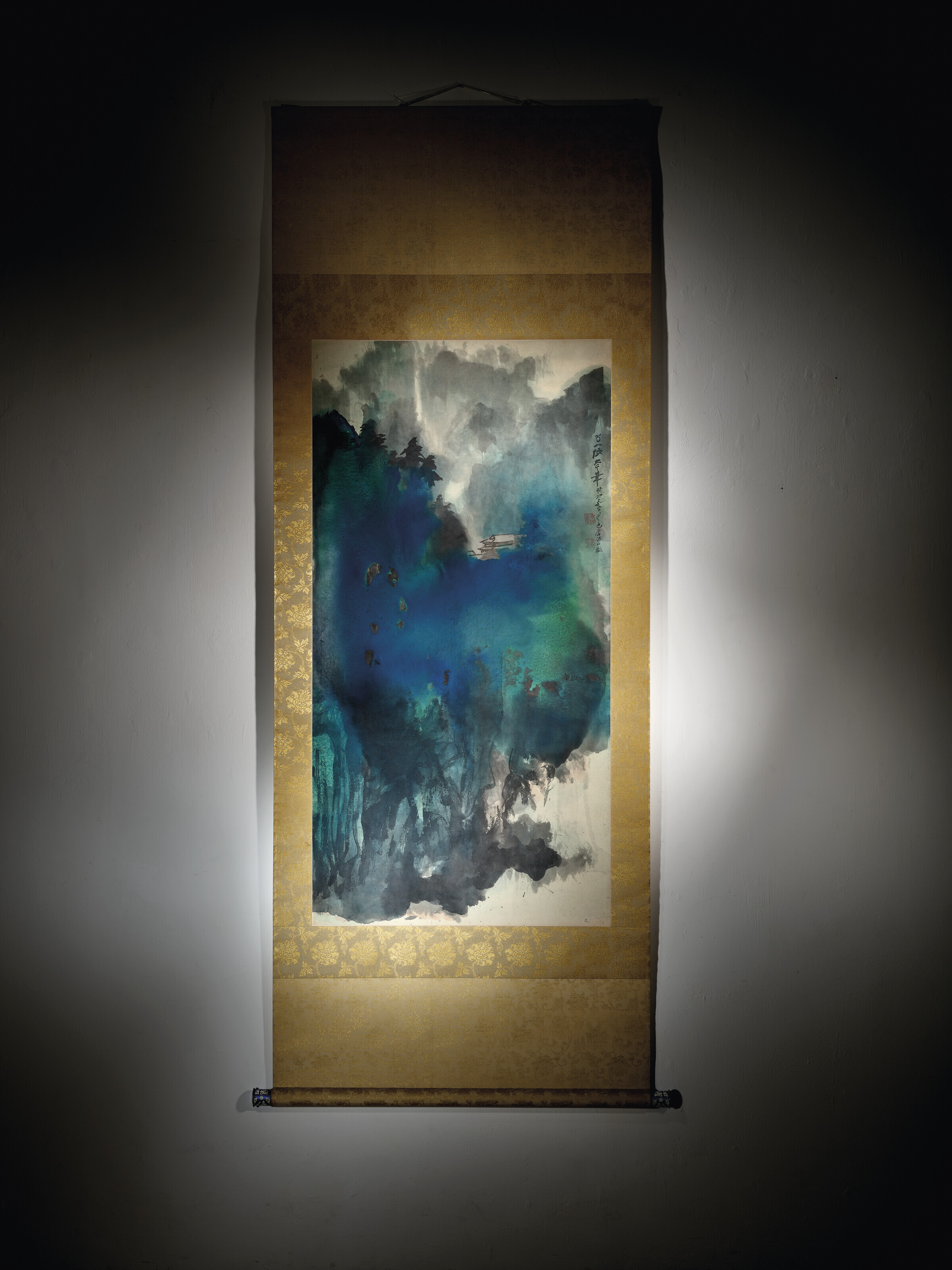 Zhang Daqian — Храм у водопада, изображение 5