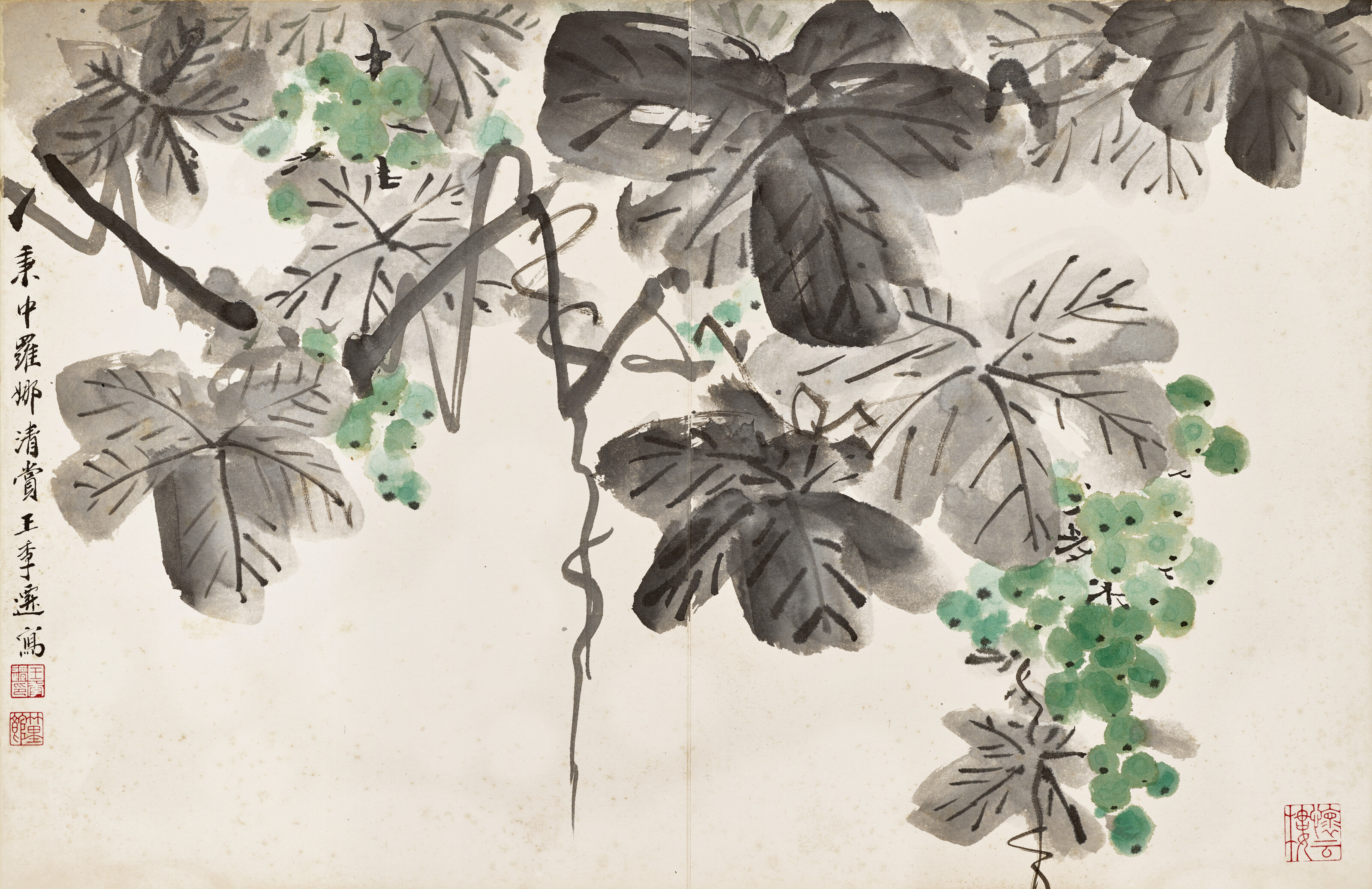 Zhang Daqian — Цветы и птицы, изображение 5