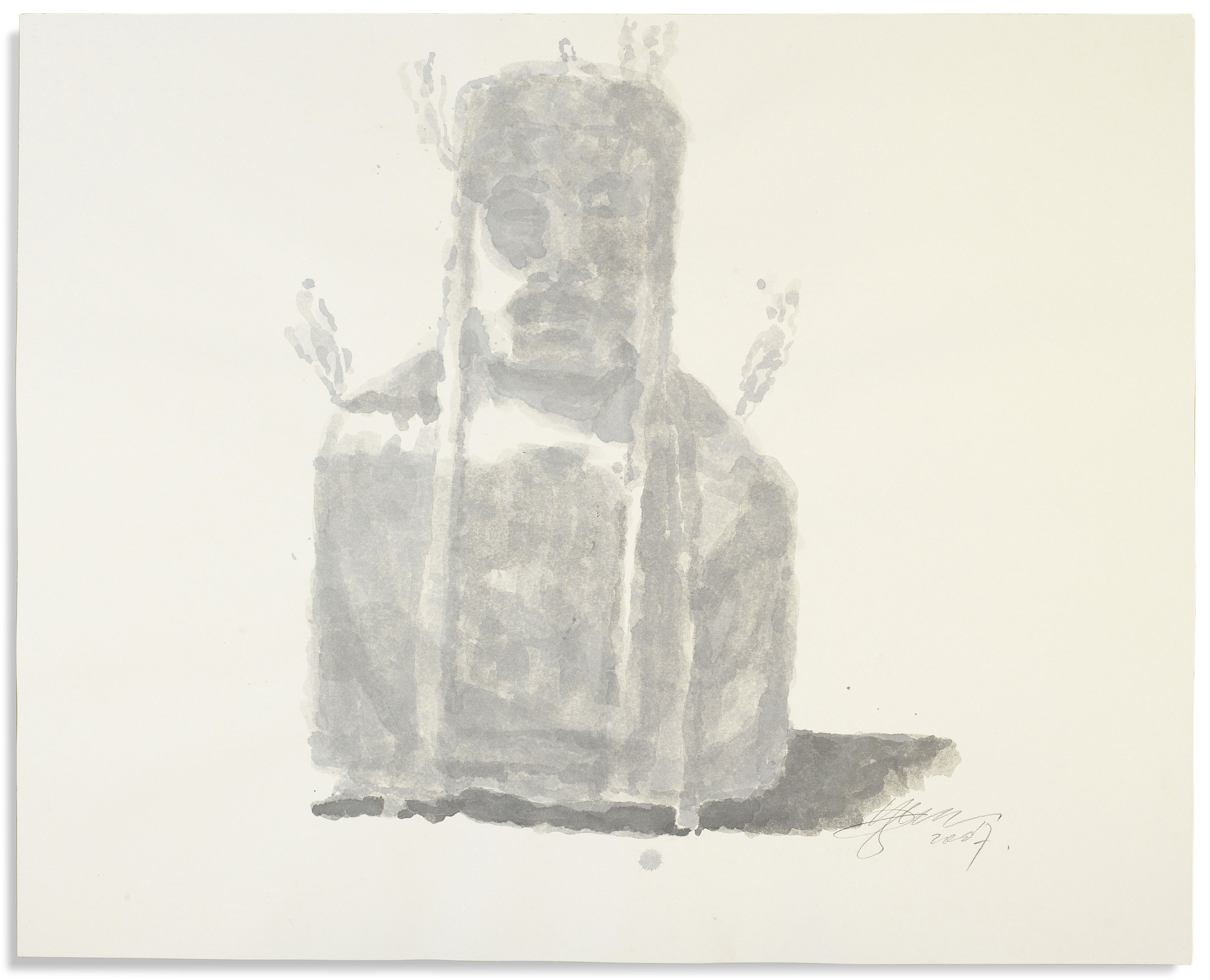 Zhang Huan — Курящий Будда