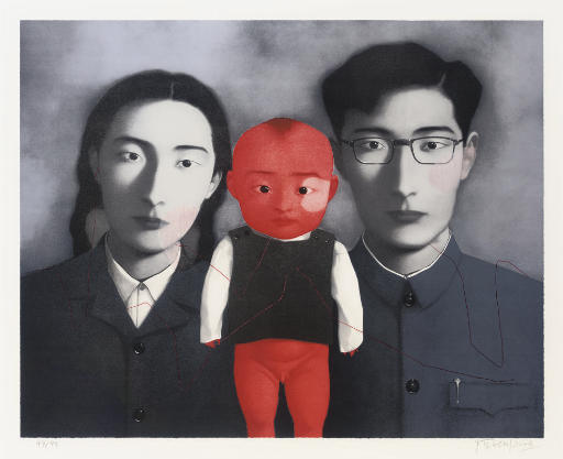 Zhang Xiaogang — Большая семья №1, из серии "Родословная" и "Большая семья"