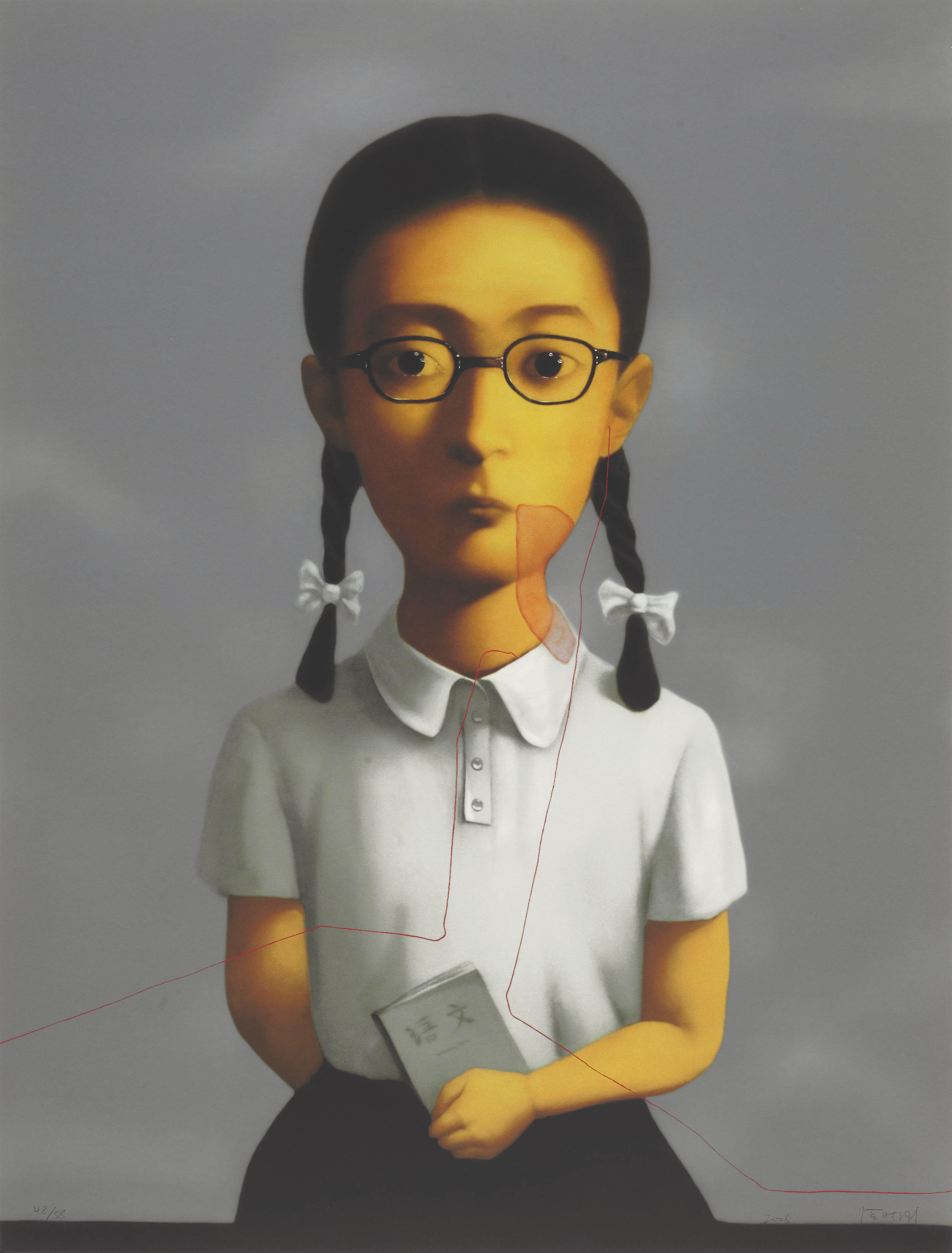 Zhang Xiaogang — Серия "Родословная" - Девушка