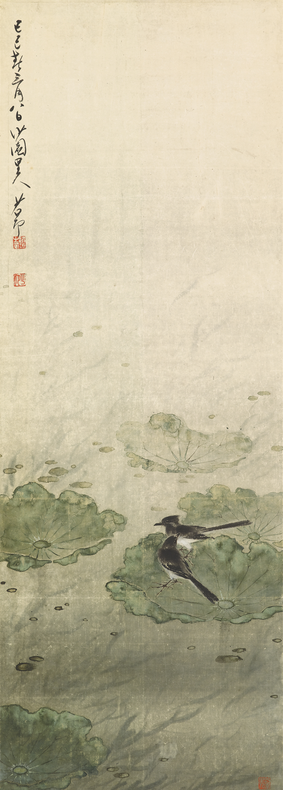 Zhao Shao'ang — Птицы на пруду с лотосами