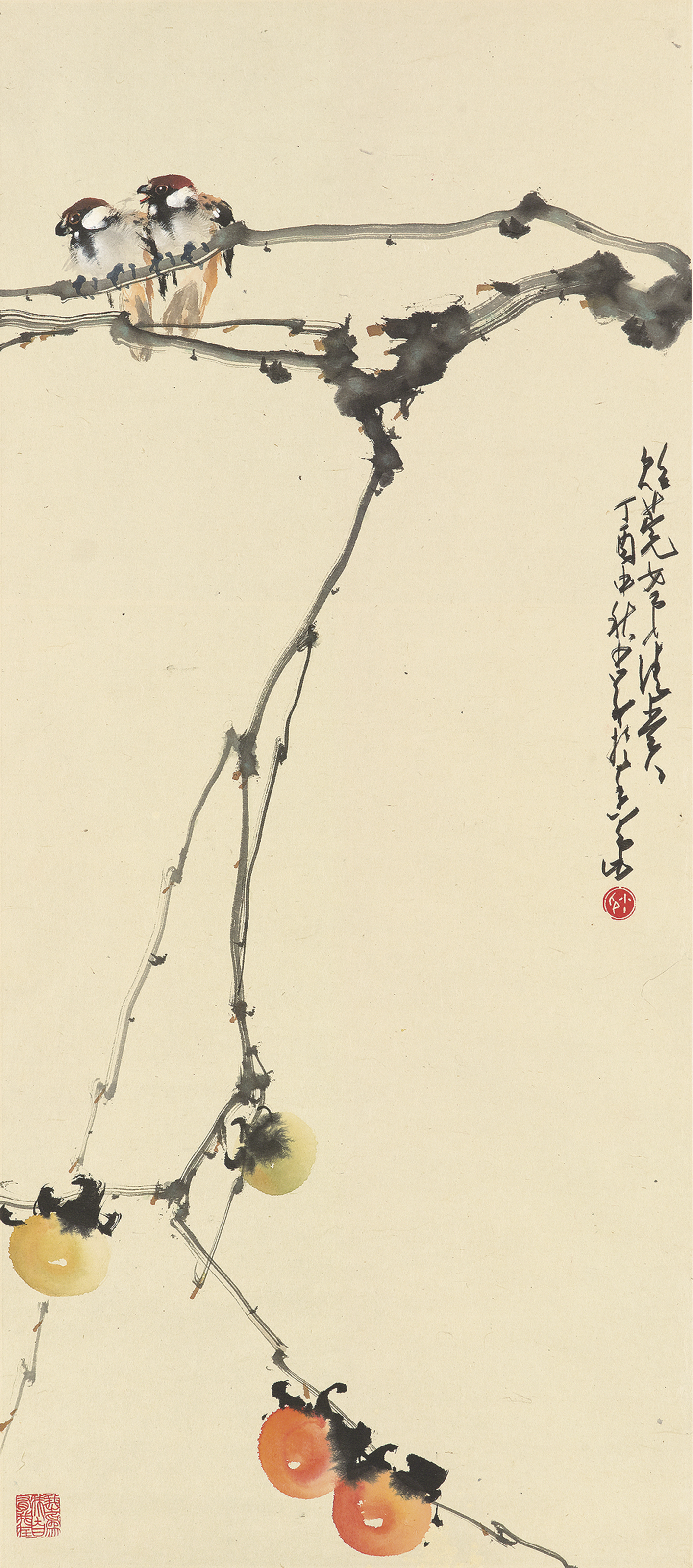 Zhao Shao'ang — Птицы и хурма