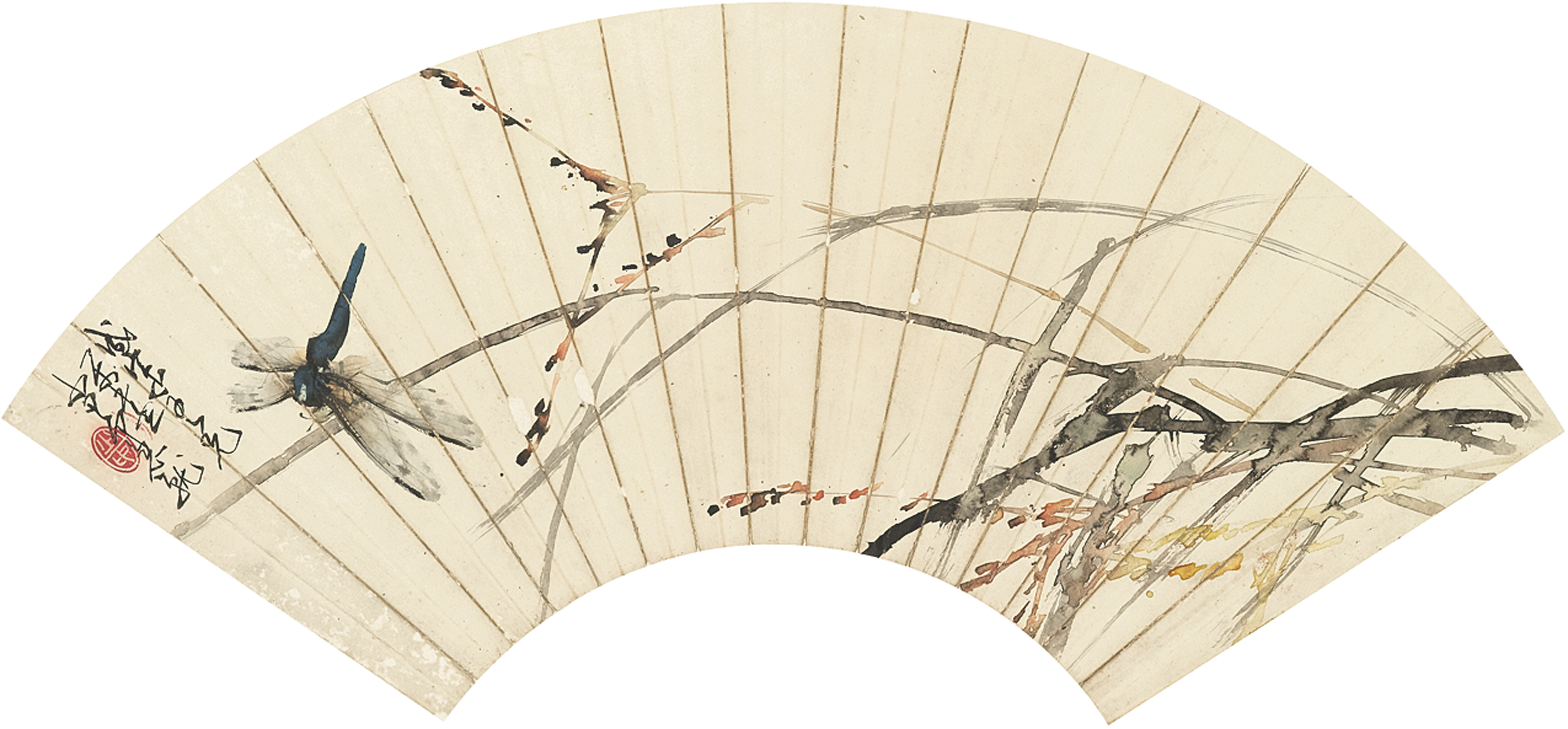 Zhao Shao'ang — Стрекоза и каллиграфия, изображение 2