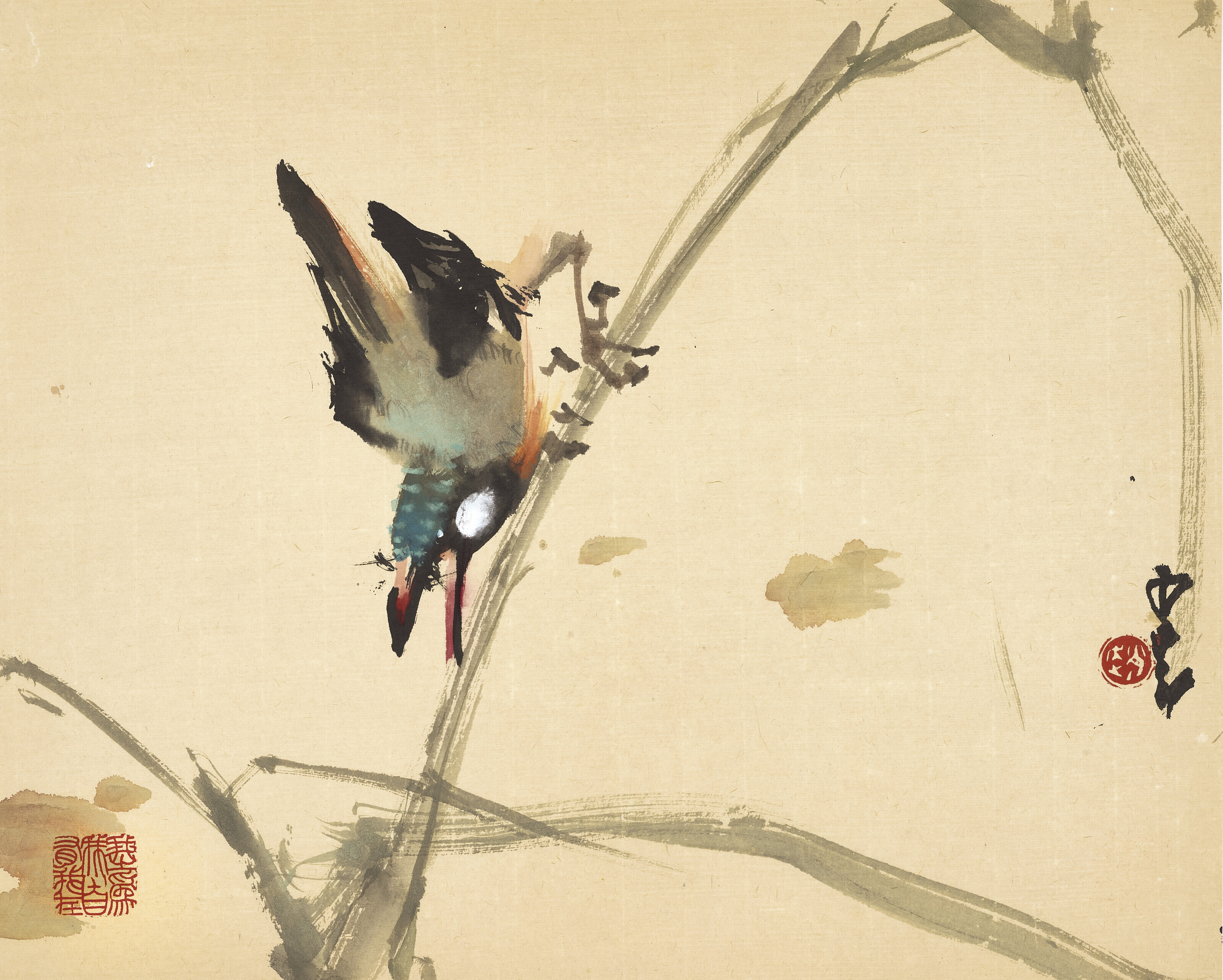 Zhao Shao'ang — Птицы, улитки и бабочки, изображение 5