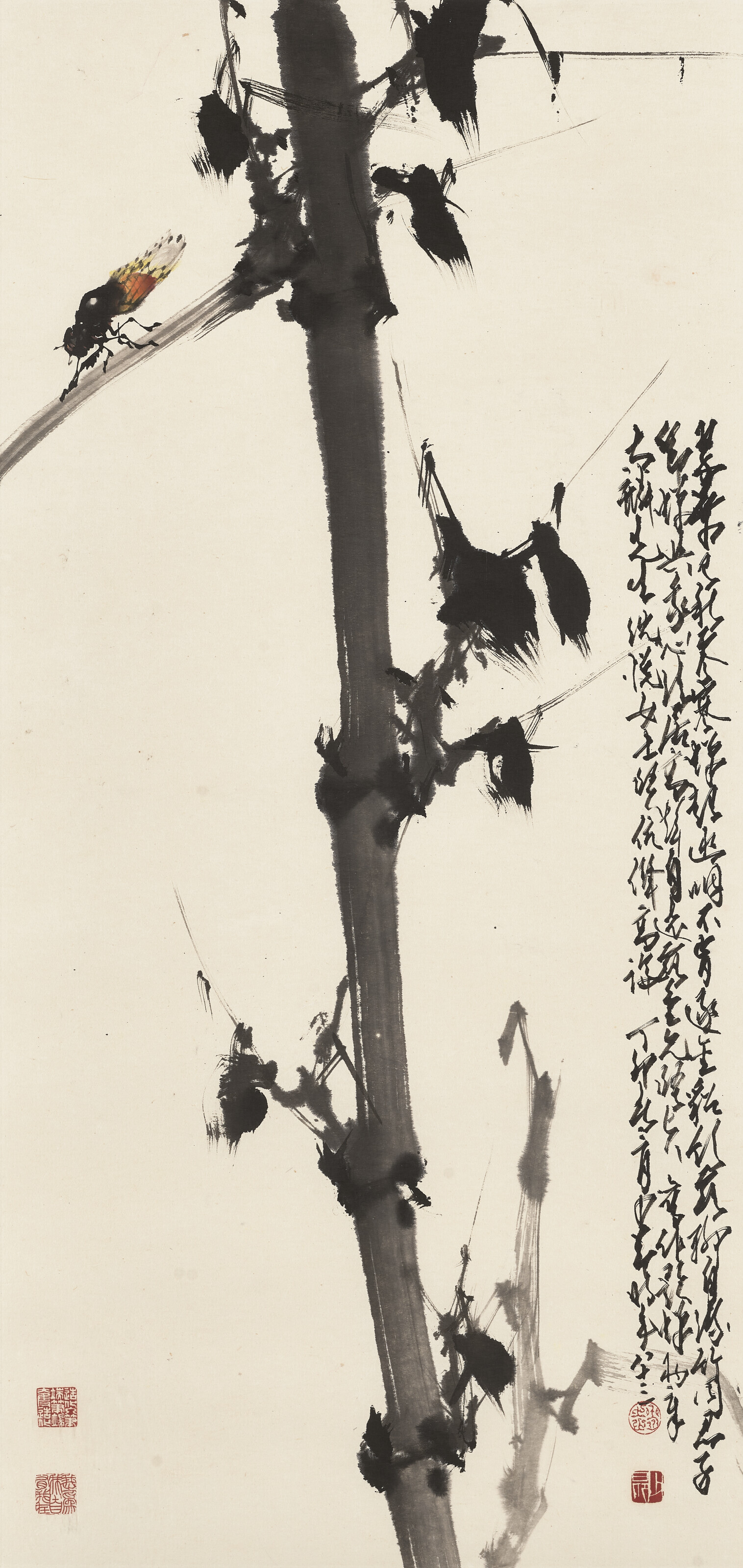 Zhao Shao'ang — Цикада и бамбук