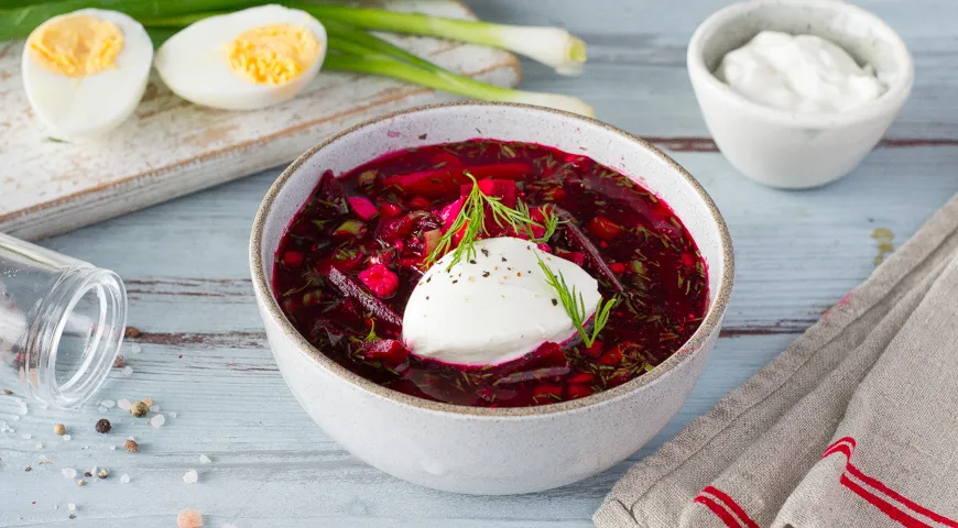 Борщ холодный свекольник