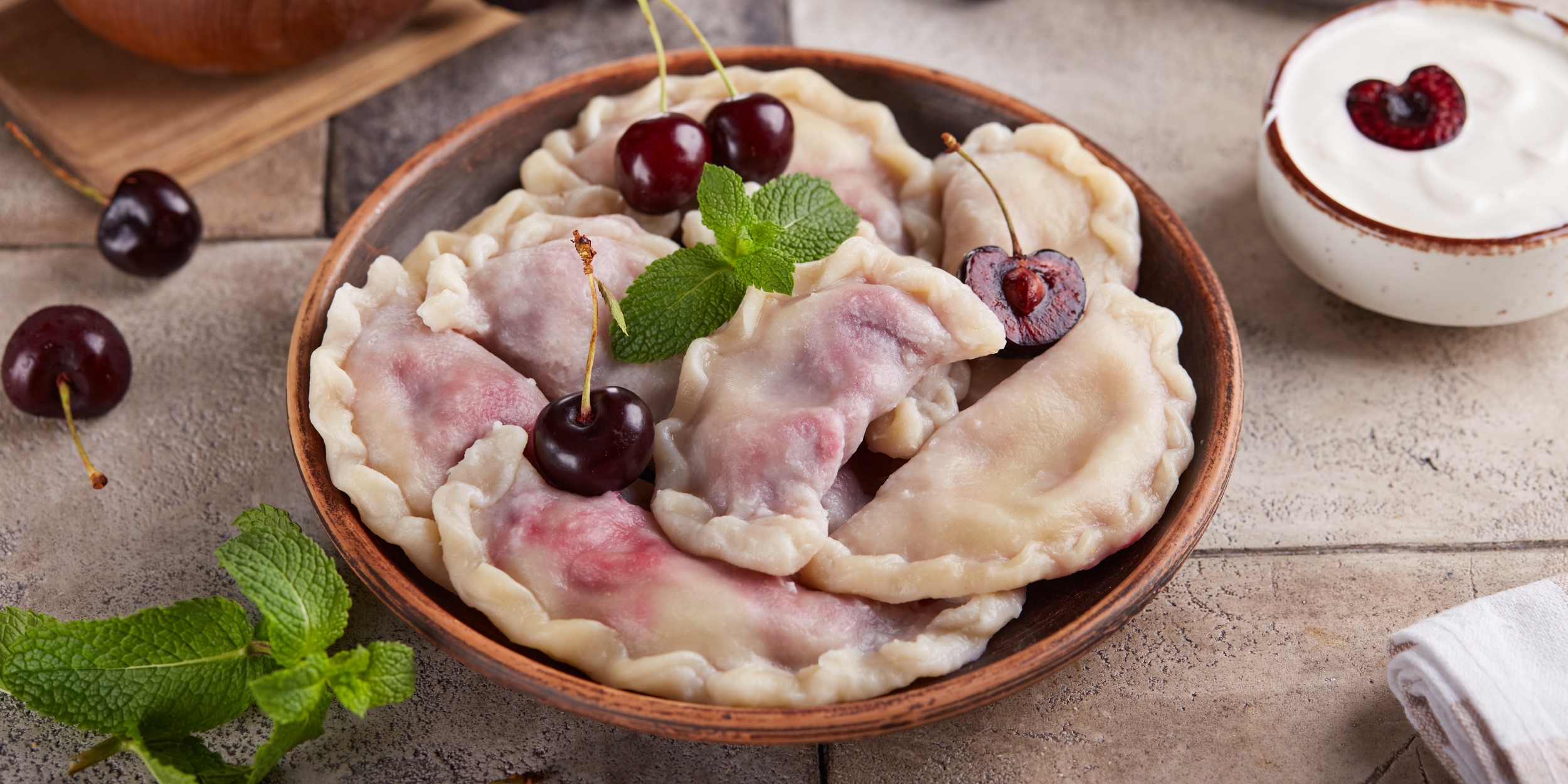 Вареники с вишней