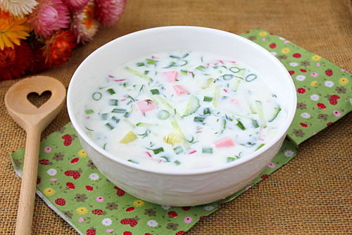 Окрошка на кефире