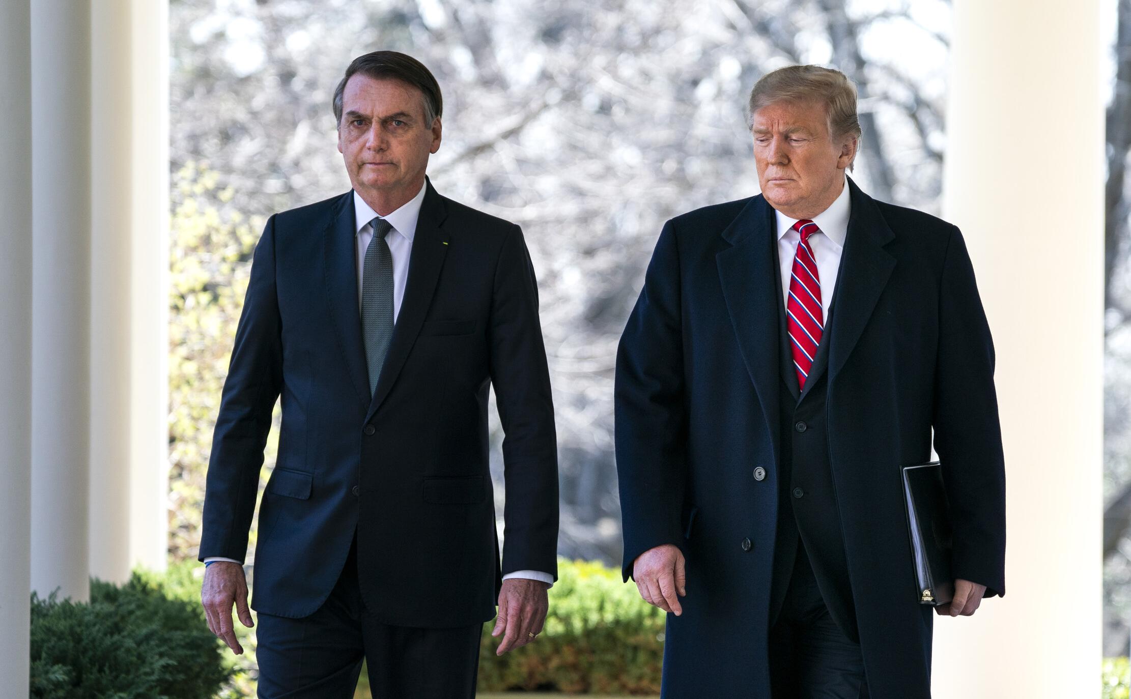 Жаир Болсонару и Дональд Трамп (Jim Lo Scalzo-Pool / Getty Images)