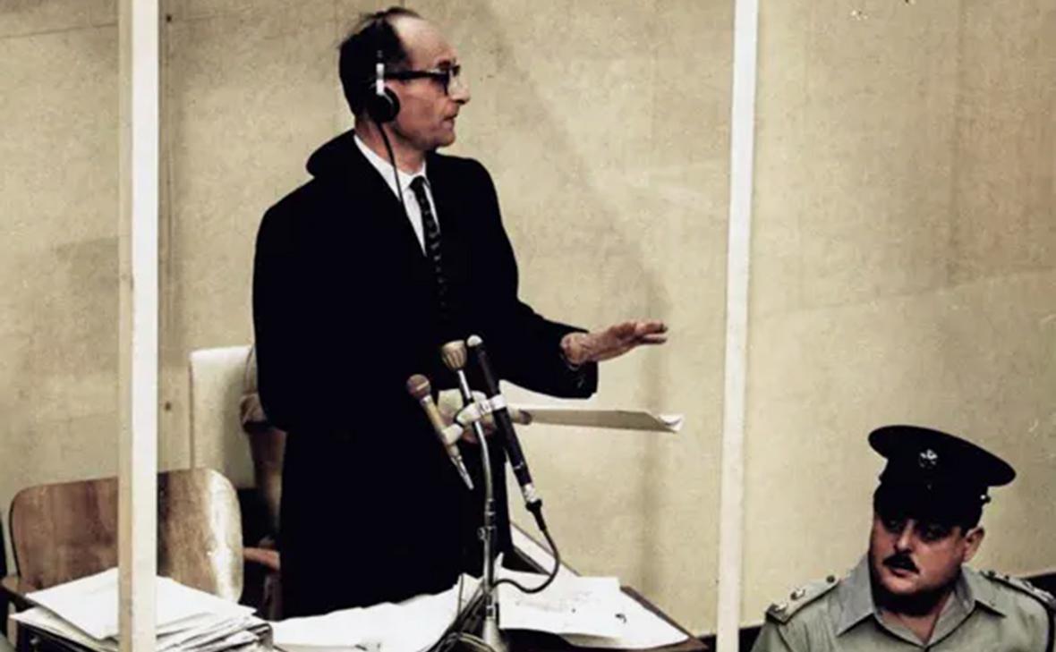 Адольф Эйхман и Шалом Нагар (archives.gov.il)