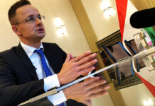 FILE PHOTO Hungarian Foreign Minister Szijjarto attends an interview with Reuters in Budapest