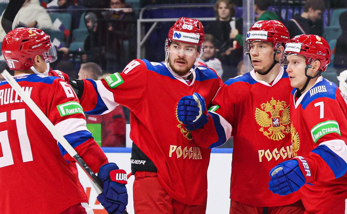 Хоккеисты сборной России ( Петр Ковалев / ТАСС)