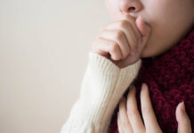 YoungIllFemaleHaveACoughAndSoreThroatIn