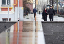 Оттепель в Москве 10 января