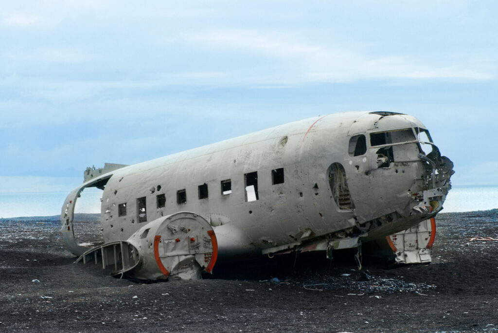 самолет после крушения