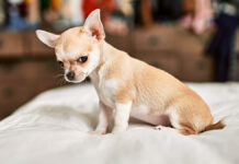 Эффективная работа правоохранителей в защиту животных в Подмосковье BeautifulSmallChihuahuaPuppyStandingOnTheBedCuriousAnd