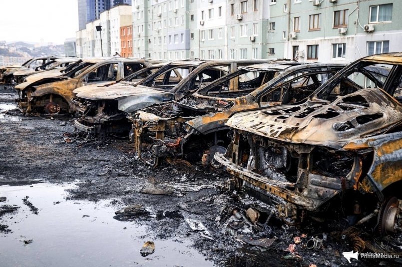 Трагедия на автостоянке во Владивостоке ИА PrimaMedia