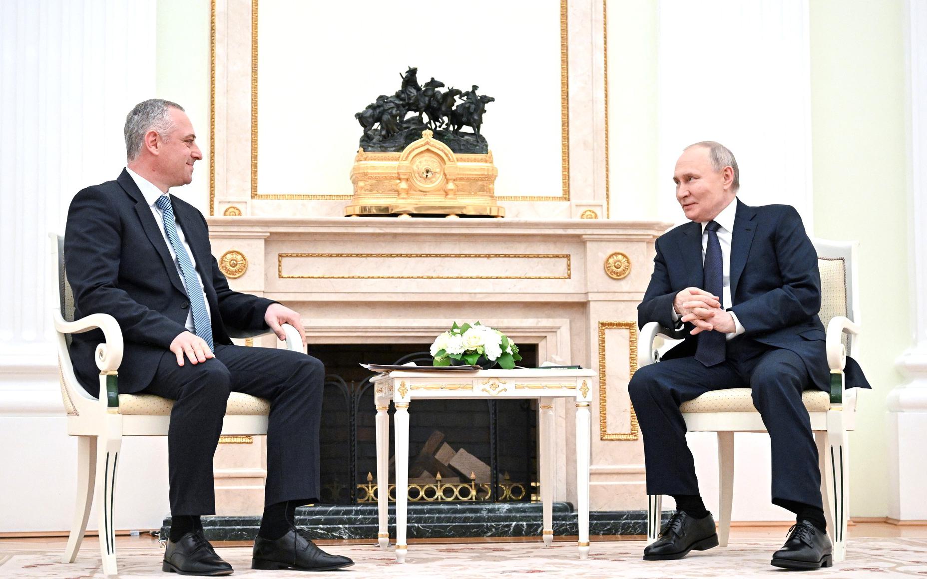 Встреча Владимира Путина с Бадрой Гунбой, Кремль, Москва, 5 марта 2025 года (Администрация Президента России)