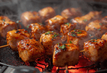 Ароматный шашлык из курицы в аэрогриле с сочным мясом и хрустящей корочкой aromatnyj shashlyk iz kuriczy v aerogrile s sochnym myasom i hrustyashhej korochkoj-politgolos-ru-174564505500-0