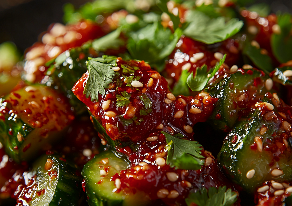 Битые огурцы по-корейски — взрывная закуска за 15 минут! Просто и вкусно