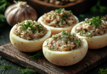 Изысканная закуска за 15 минут - фаршированные яйца с печенью трески izyskannaya zakuska za 15 minut farshirovannye yajcza s pechenyu treski-politgolos-ru-174520160900-0