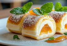 Нежный бисквитный рулет с апельсинами Наслаждаемся десертом и худеем nezhnyj biskvitnyj rulet s apelsinami naslazhdaemsya desertom i hudeem-politgolos-ru-174387669200-0