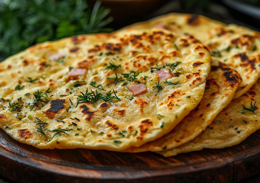 Не месила, не катала — а напекла гору лепешек с ветчиной! Хит на завтрак