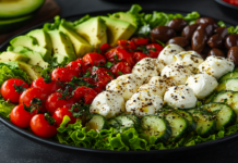 Салат с моцареллой и медовой заправкой - шедевр за 10 минут salat s moczarelloj i medovoj zapravkoj shedevr za 10 minut-politgolos-ru-174469208400-0