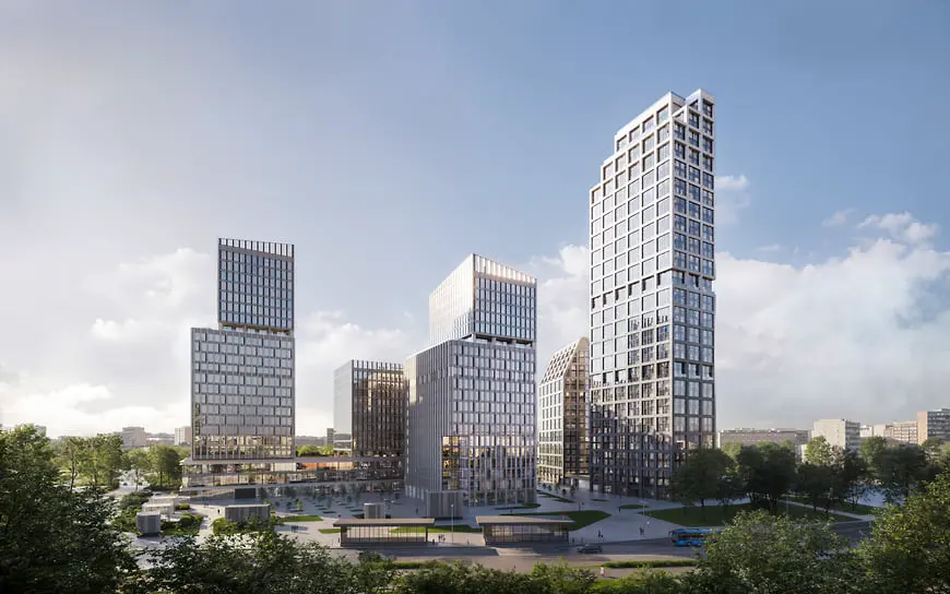 Офисный квартал STONE Калужская и ЖК STONE Grain