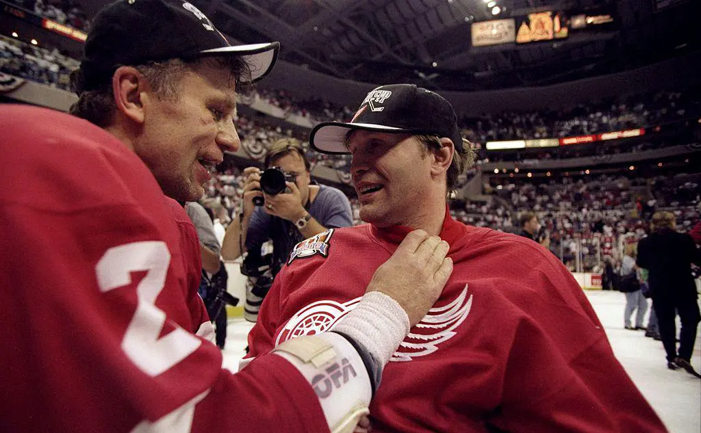 Вячеслав Фетисов и Владимир Константинов (Robert Laberge / Getty Images)