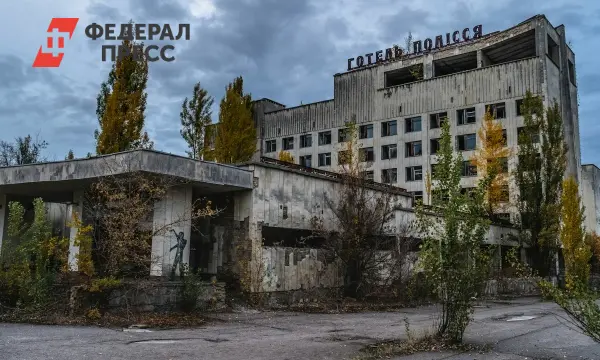 Игорь Никулин рассматривает загадочных синих собак у Чернобыльской АЭС-0