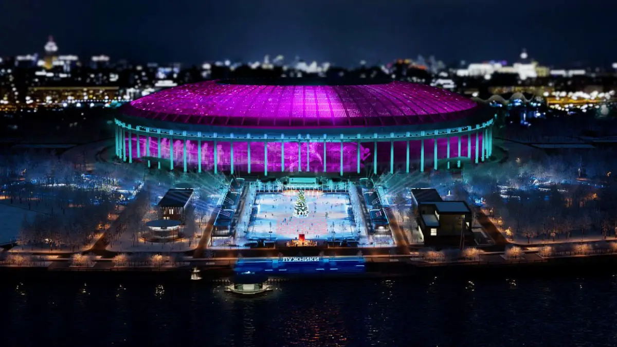 Каток площадью более 16 тысяч квадратных метров обустраивают в «Лужниках»