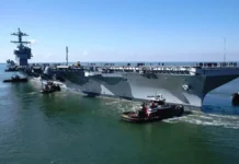 Морские испытания нового авианосца ВМС США «Джон Ф. Кеннеди» morskie ispytaniya novogo avianoscza vms ssha dzhon f kennedi-politgolos-ru-0