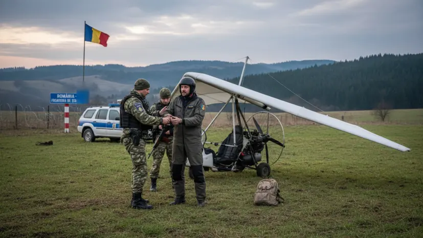 В Румынии арестовали украинца, перелетевшего границу на мотодельтаплане