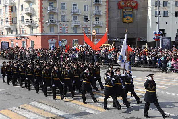Военный парад в Мурманске