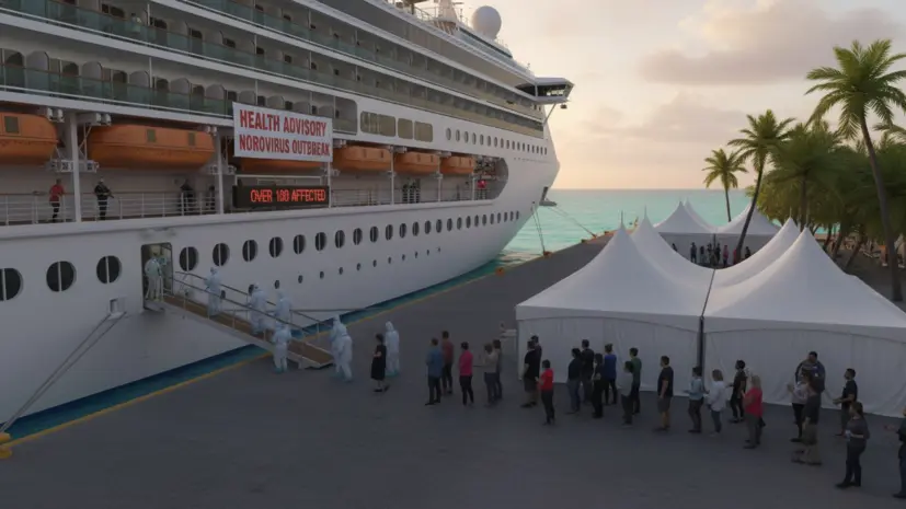 На лайнере Caribbean Princess более сотни человек заразились норовирусом