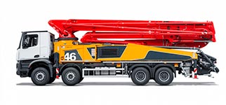 Аренда автобетононасоса АБН вылет стрелы 46 метров