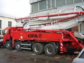 Аренда автобетононасоса CIFA 42 метра