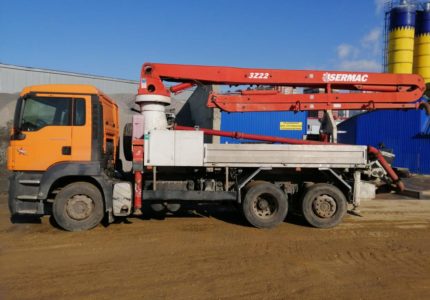 Аренда автобетононасоса Sermac 24 на базе Ман 6х2