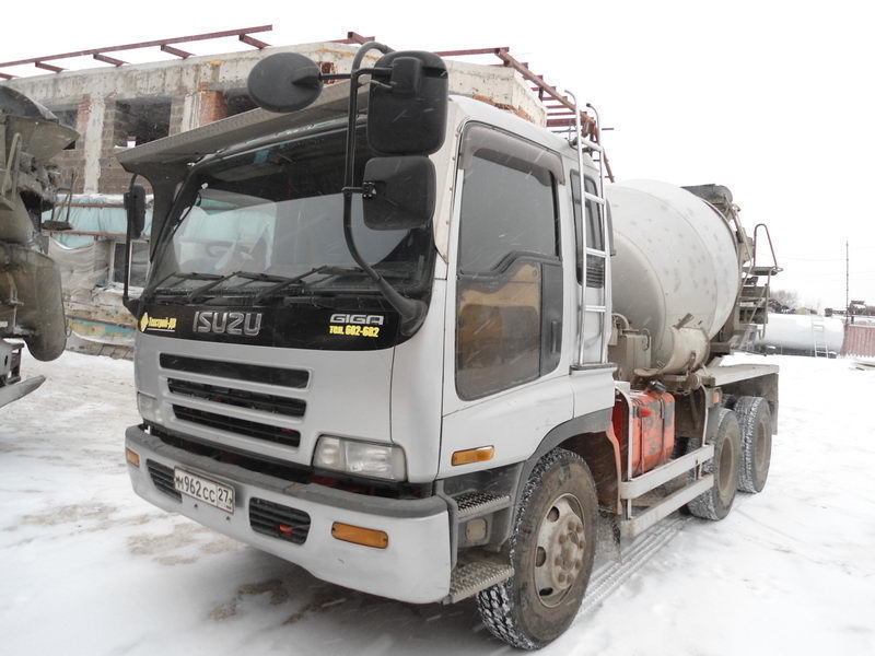 Аренда автомиксера 3 оси ISUZU