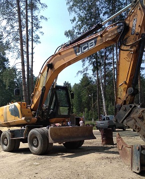 Аренда Экскаватор JCB160. Услуги самосвала