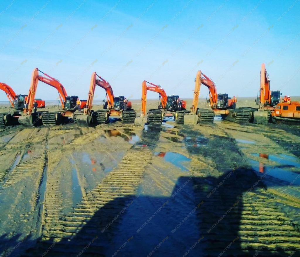 Аренда экскаватора-амфибии Hitachi