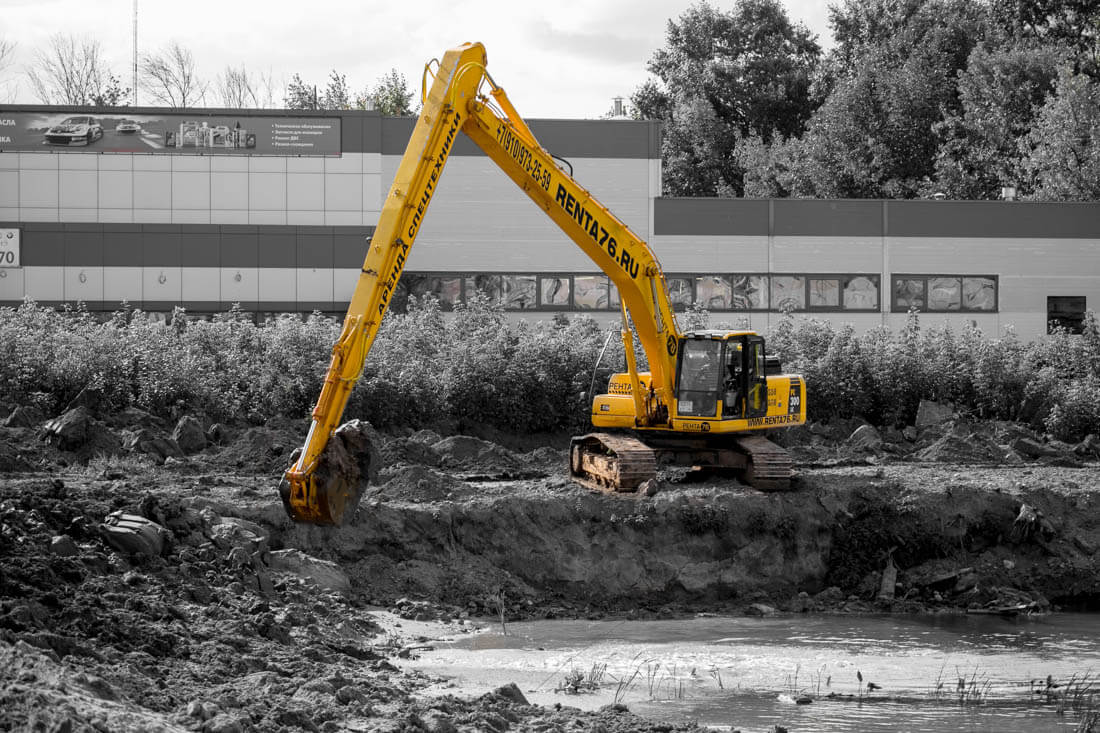 Аренда экскаватора планировщика на базе Komatsu