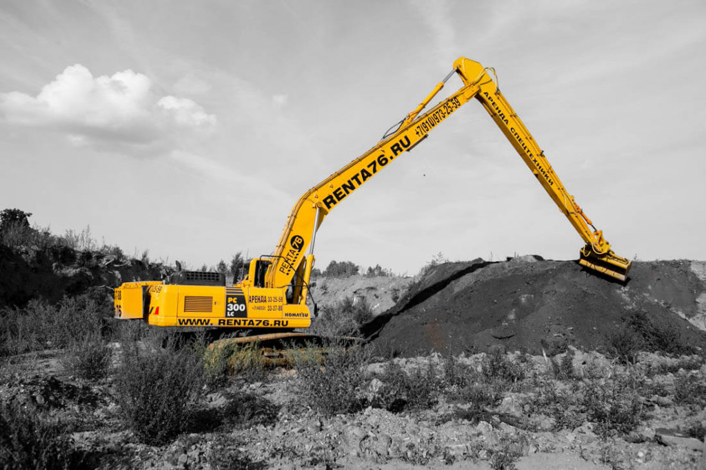 Аренда экскаватора планировщика на базе Komatsu PC