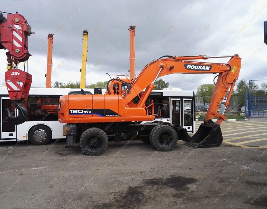 Аренда колесного экскаватора Doosan S180W-V